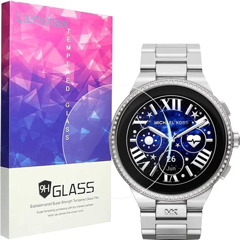 tempered glass for michael kors smartwatch|Screen Protector for Michael Kors Gen 6 Bradshaw Smartwatch .